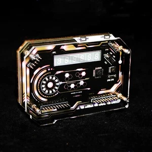 2.0 Inch Six Digital RGB Nixie Tube Desktop Clock Desk Decor LED Clock - Picture 1 of 9