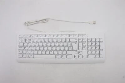Lenovo IdeaCentre 3-22IMB05 3-24ARE05 3-22ADA05 USB Wired Keyboard White 00XH998 - Image 1 of 3