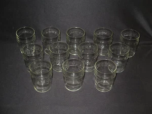 ancien lot 12 verre soufflé moulé de joueur pique cœur carreau trèfle XIX ème - Picture 1 of 11