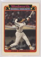 1989 Topps Woolworth Baseball Highlights Box Set Jose Canseco #23