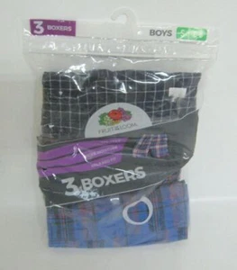 Fruit of the Loom Tartan Plaid Woven Boxers, 3 Pack (Little Boys & Big Boys) - Picture 1 of 3