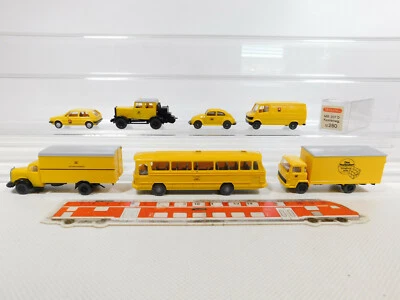 7x wiking H0 1:87 Modello Posta : Bus / Autocarro MB+ Maggiolino VW ecc,Difetti - Immagine 1 di 4