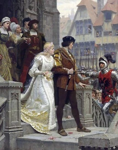 A CALL TO ARMS Art Print: Renaissance Medieval Castle Scene Knight Sword Wedding - Picture 1 of 6