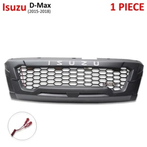 Fits Isuzu D-Max Dmax TFR Facelift 2016 - '18 Matte Grille Grill with LEDs - Picture 1 of 11