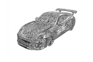 Sculpture Porsche 911 GT3RS type 991 organique - Picture 1 of 2