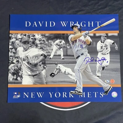 David Wright New York Mets Signed 16X20 Picture — 第 1/2 张图片