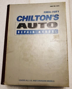 CHILTONS AUTO REPAIR MANUAL 1964-1971 AMERICAN CARS, Nice, clean pages, #5974 - Bild 1 von 12