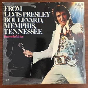 ELVIS PRESLEY From Elvis Presley Boulevard Vinyl Record LP 1976 Australia ORANGE - Picture 1 of 6