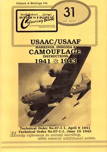 IAN K. BAKER 31 USAAC USAAF INSTRUCTIONS 1941to1943 MARKINGS INSIGNIA CAMOUFLAGE - Picture 1 of 2