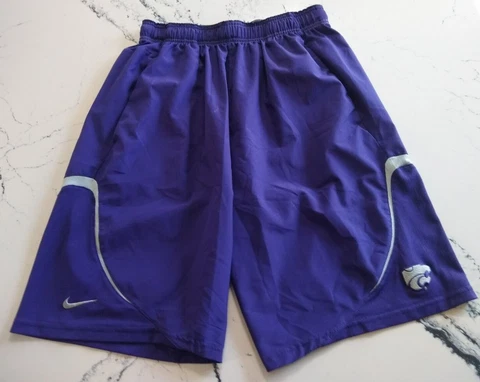KSU Wildcats Nike Dri Fit Basketball Shorts Kansas State Size Medium Purple Cover