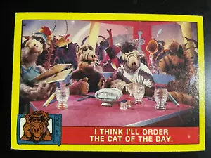 ALF 1987 Topps Picture Card Series #4 I Think I’ll Order the Cat of the Day. - Picture 1 of 2