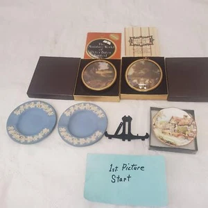 Lot of Assorted Wedgwood Queensware Plates & Miniature World of Peter Bates Post - Imagen 1 de 17