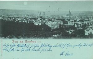 Ansichtskarte Mondschein Naumburg Gruss aus Naumburg a. S. versandt 1900