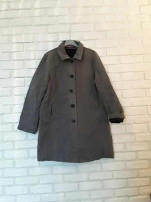 manteau léger coton Comptoir des Cotonniers gris foncé taille 38 super état - Photo 1/3
