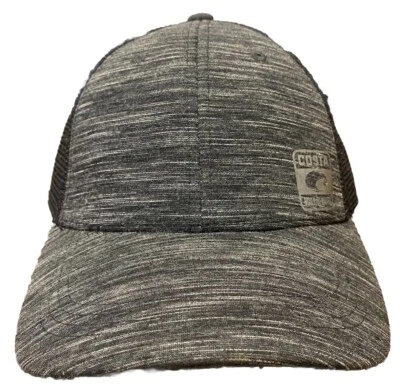 Costa Hat Style Cap Black Gray Mesh Hook and Loop - Image 1 of 4