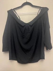 Bar III women’s blouse XL, black, NWT - Picture 1 of 9