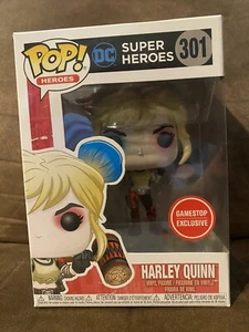 Figura de vinilo Funko DC Super Heroes GameStop 301 2019 exclusiva Harley Quinn en caja original - Imagen 1 de 8