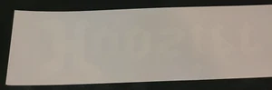 Vtg Hoosier Racing Tire Dirt Die Cut Vinyl Truck Window Sticker Decal White 8" - Picture 1 of 4