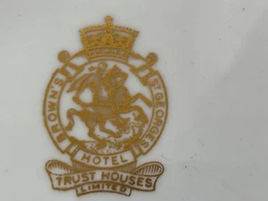 Brown’s St. George’s Hotel Royal Worcester dish Tray crest Armorial heraldic 4” - Picture 1 of 3