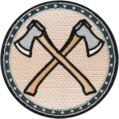 Wikinger Aufnäher Vikings Patch Förster Abzeichen Bügelbild Sticker 75x75mm - Bild 1 von 4