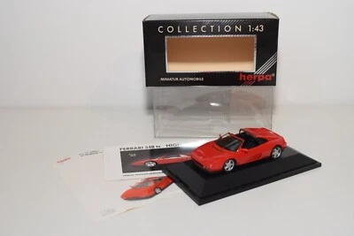 A51 1:43 HERPA 1020 FERRARI 348TS 348 TS ROJO SIN USAR, EN CAJA - Imagen 1 de 4