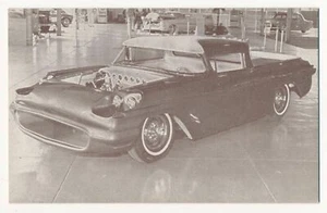 Tarjeta de exhibición de John Malik's "Trendero" 1957 Ford Ranchero - P- Penny Arcade - Imagen 1 de 2
