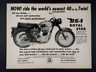 1962 BSA Royal Star 650 Motorcycle vintage print Ad