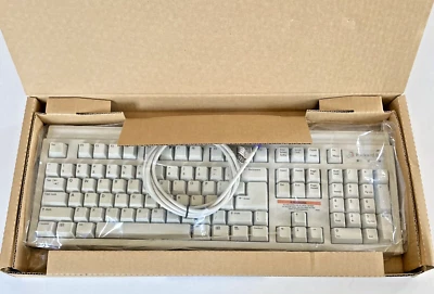 Vintage Packard Bell Computer Mechanical Keyboard 5131 BPCS 120159 New Old Stock - Image 1 of 4