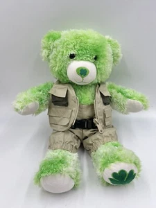BUILD A BEAR Plush LUCKY CLOVER Teddy 17” Shamrock Green St Patricks Stuffed Toy - Picture 1 of 6