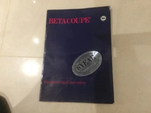 LANCIA BETA COUPE ORIGINAL c1980 FACTORY UK SALES BROCHURE - Picture 1 of 6