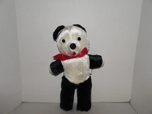 Vintage Black & White Carnival Prize Plush 18" Teddy Bear-Japan-VNC - Picture 1 of 6