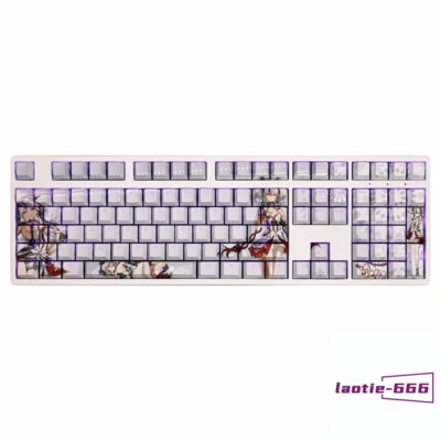 Wuthering Waves Chun Camellya 108 Keycaps Dye-sub PBT New for Cherry MX Keyboard - Image 1 of 4