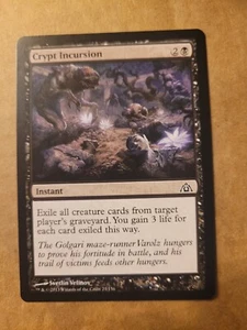 MTG Magic the Gathering Crypt Incursion (23/172) Dragon's Maze LP BULK DISCOUNT - Picture 1 of 1