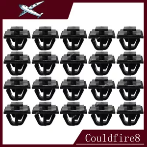 20Pcs Zierleisten Klammer Befestigung Clips Für Hyundai KIA 87756-38000 Schwarz - Picture 1 of 5