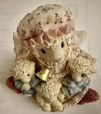 Figura Enesco María tenía un corderito "Cuenta tus bendiciones" 1995 decoración del hogar Foto 1 de 4