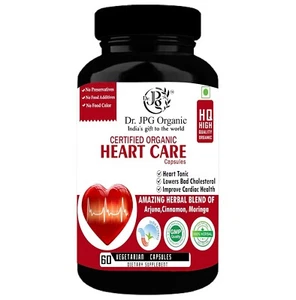 Dr. JPG Organic Heart Care Capules 650mg, 60Veg Cpasules/Lowers Cholesterol - Picture 1 of 5