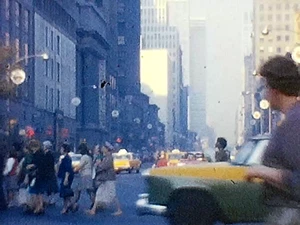 8mm Film 1964 New York City 1960s Home Movie Busy Streets People Shops Outdoors - Picture 1 of 24