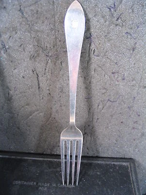 Tiffany & Co Sterling QUEEN ANNE FORK 7 1/8" Mono W - Image 1 of 2