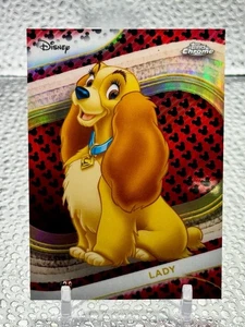 2025 Topps Chrome Disney Lady Red & Black Refractor #/28 - Bild 1 von 2