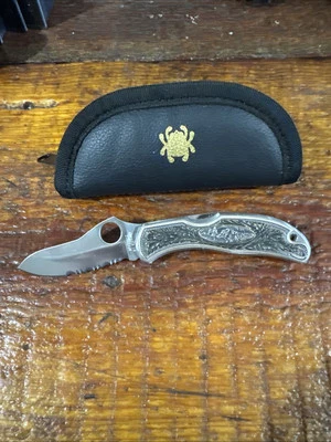Rare Spyderco C13 Pro-Venator Knife. G-2 Steel, Gary Blanchard Overlay. - Image 1 of 4