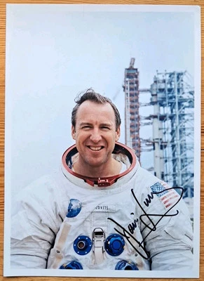 James Jim Lovell Orig Autogramm signiert APOLLO 13 Astronaut - Foto 13 x 18 - Bild 1 von 2