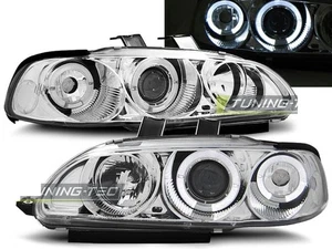 Headlights for Honda CIVIC 91-95 2D 3D Angel Eyes Chrome WWide FreeShip US LPHO0 - Foto 1 di 8