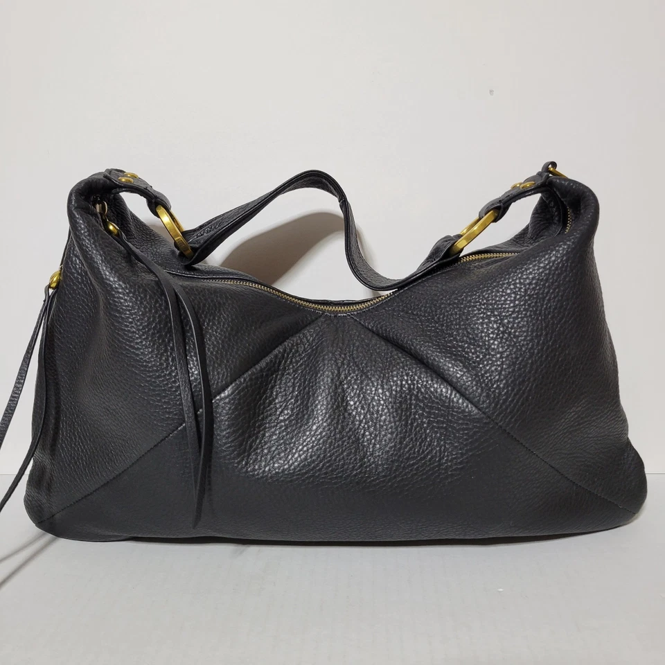 Bolso de hombro holgado de cuero negro Hobo International Paulette Foto 1 de 4