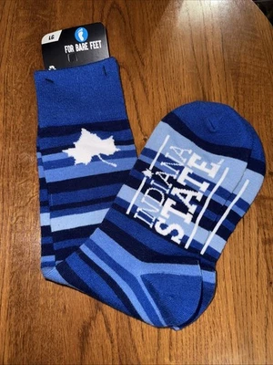 Calcetines grandes Indiana State University Sycamores azul real nuevos unisex 10~15 Foto 1 de 4