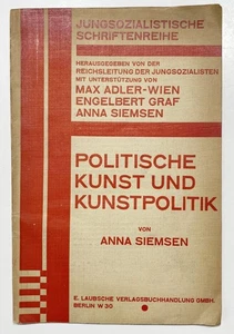 Sozialismus Kommunismus / Anna Siemsen - Politische Kunst und Kunstpolitik. 1927 - Picture 1 of 1