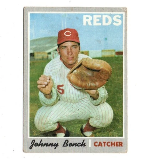 1970 Topps Johnny Bench - Imagem 1 de 1