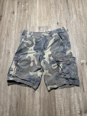 Pantalones Cortos Carga American Eagle Vintage Y2K Camuflados Talla 33 (34”) Longitud Más Larga Foto 1 de 4