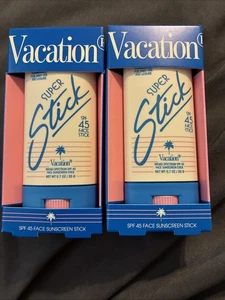 Vacation Super Stick Face Sunscreen SPF 45 0.7 oz Exp.9/26 Lot  of 2 - Picture 1 of 2