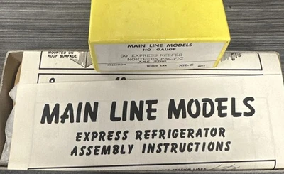 Main Line Models HO Gauge XR-6 50’ Express Reefer Northern Pacific NOS - Image 1 of 3