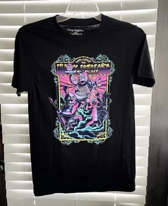 Five Nights at Freddy's T-Shirt - Size M - Freddy Fazbear's Place Graphic - Picture 1 of 4